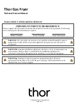 Предварительный просмотр 1 страницы THOR GH110-N Technical & Service Manual