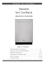 THOR HDW2401BS Use & Care Manual preview