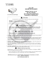 THOR THC-35 Installation & Maintenance preview