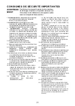 Предварительный просмотр 21 страницы THOR TMW 175 S Instruction Manual