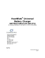 Thoratec HeartMate Universal Instructions For Use Manual preview