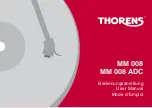 Предварительный просмотр 1 страницы THORENS MM 008 User Manual