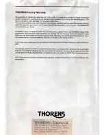 Предварительный просмотр 4 страницы THORENS TD 180 Instruction Manual