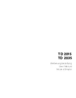 Предварительный просмотр 3 страницы THORENS TD 2015 User Manual