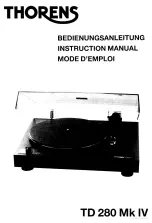 THORENS TD 280 Mk IV Instruction Manual preview