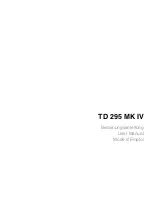 Предварительный просмотр 3 страницы THORENS TD 295 MK IV User Manual