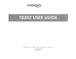 THORENS TD202 User Manual preview