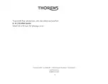 Preview for 7 page of THORENS TD202 User Manual