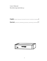 Preview for 3 page of THORENS TEP 302 User Manual