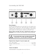 Preview for 7 page of THORENS TEP 302 User Manual