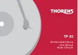 THORENS TP 82 User Manual preview