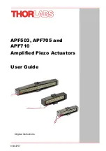 THORLABS APF503 User Manual preview