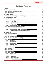 Preview for 3 page of THORLABS BC207UV Operating Manual