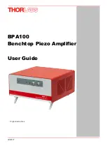 Preview for 1 page of THORLABS BPA100 User Manual