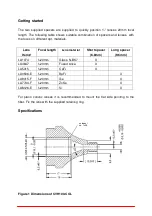 Предварительный просмотр 2 страницы THORLABS CVH100-COL Quick Reference Manual