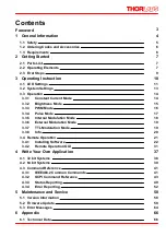 Preview for 3 page of THORLABS DC2200 Operation Manual