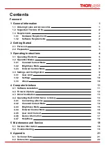 Предварительный просмотр 3 страницы THORLABS DC4100 Operation Manual