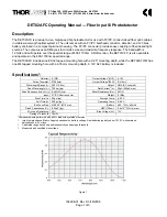 Preview for 1 page of THORLABS DET02AFC Operating Manual