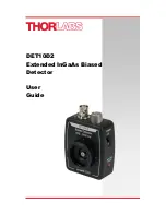 Предварительный просмотр 1 страницы THORLABS DET10D2 User Manual