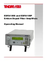 THORLABS EDFA100P Operating Manual предпросмотр