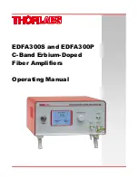 Preview for 1 page of THORLABS EDFA300P Operating Manual