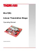 THORLABS ELL7 Operating Manual предпросмотр