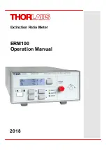 THORLABS ERM100 Operation Manual preview