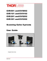 Предварительный просмотр 1 страницы THORLABS GVS001 User Manual