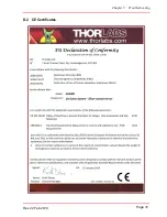 Предварительный просмотр 33 страницы THORLABS GVS001 User Manual