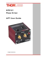 Предварительный просмотр 1 страницы THORLABS K-Cube Piezo Controller User Manual