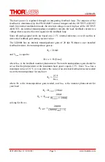 Preview for 6 page of THORLABS LD2000R Operating Manual