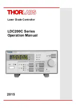 Preview for 1 page of THORLABS LDC200C series Operation Manual