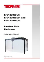 Preview for 1 page of THORLABS LFE1220W-EU Installation Manual