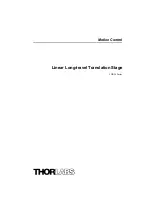 THORLABS LNR50 Series Manual preview