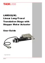 Preview for 1 page of THORLABS LNR502 User Manual