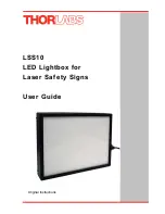 Preview for 1 page of THORLABS LSS10 User Manual