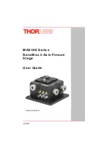 Предварительный просмотр 1 страницы THORLABS MAX300 Series User Manual