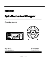 THORLABS MC1000 Operating Manual preview