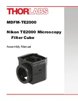 THORLABS MDFM-TE2000 Assembly Manual preview