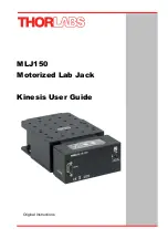 THORLABS MLJ150 Kinesis User Manual preview