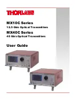 Preview for 1 page of THORLABS MX10C User Manual