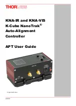 Preview for 1 page of THORLABS NanoTrak KNA-IR Apt User Manual