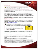 Preview for 4 page of THORLABS NPL52B Quick Start Manual