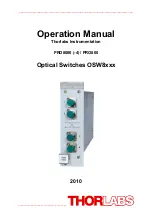 THORLABS OSW 8202 Operation Manual preview