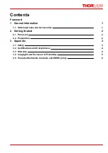 Preview for 3 page of THORLABS PDA20C2 Quick Reference