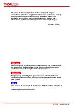 Preview for 4 page of THORLABS PDA8A2 Quick Reference