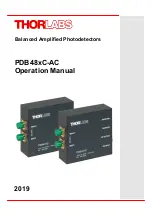 THORLABS PDB48*C-AC series Operation Manual preview