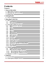 Preview for 3 page of THORLABS PM101 Operation Manual