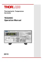 Предварительный просмотр 1 страницы THORLABS TED200C Operation Manual