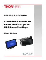 Предварительный просмотр 1 страницы THORLABS Vytran LDC401 User Manual